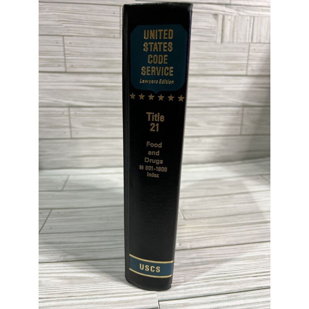 USCS - United States Code Service Title 21 Food & Drugs Lawyers Edition 1980